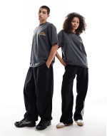 unisex oversized license t-shirt with Street Fighter prints in washed black