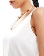 dressy vest in white