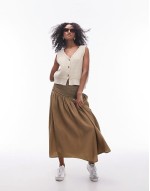 knitted relaxed chunky waistcoat in stone