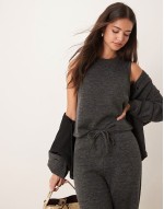 mix & match premium jersey set in dark grey