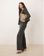 mix & match premium jersey set in dark grey